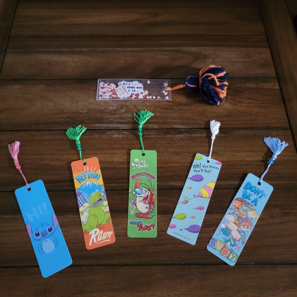 Set of 6 Kids Variety Cartoon Bookmarks